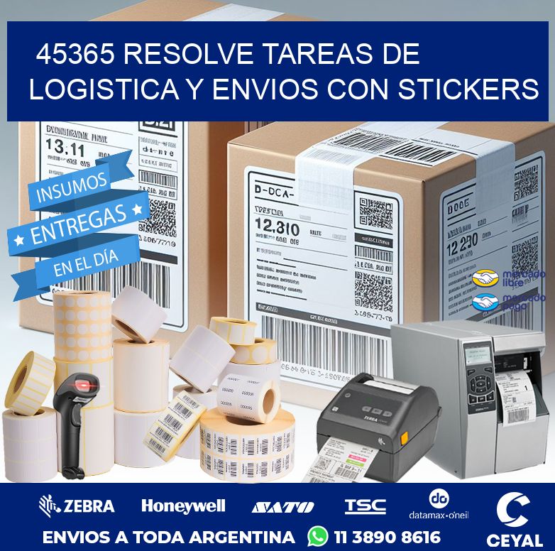 45365 RESOLVE TAREAS DE LOGISTICA Y ENVIOS CON STICKERS