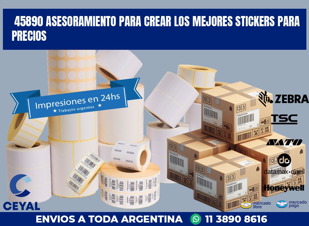 45890 ASESORAMIENTO PARA CREAR LOS MEJORES STICKERS PARA PRECIOS