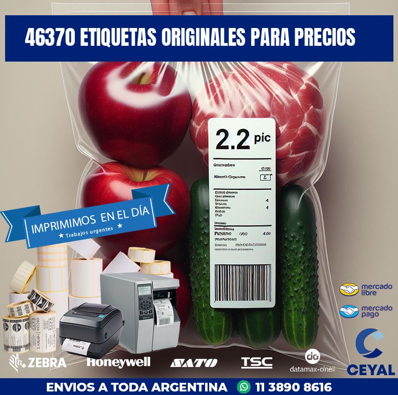 46370 ETIQUETAS ORIGINALES PARA PRECIOS