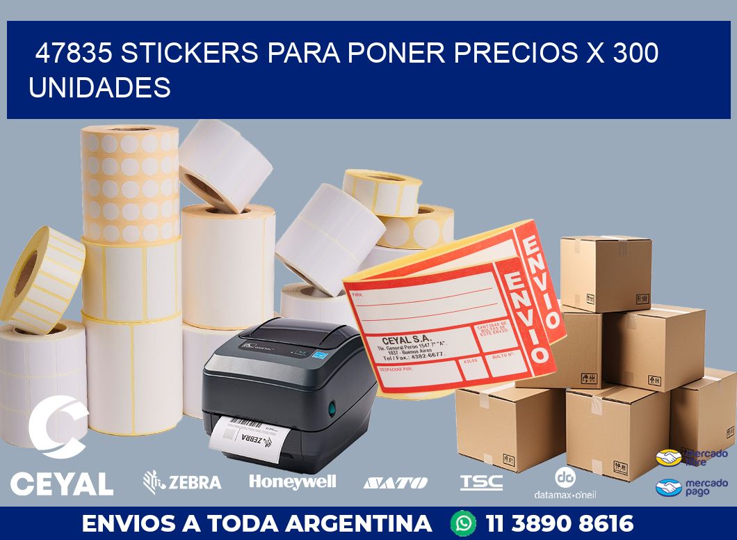 47835 STICKERS PARA PONER PRECIOS X 300 UNIDADES