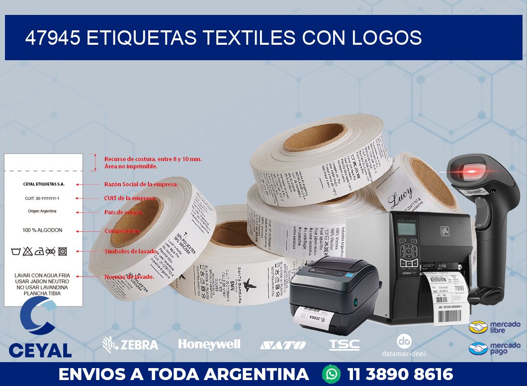 47945 ETIQUETAS TEXTILES CON LOGOS