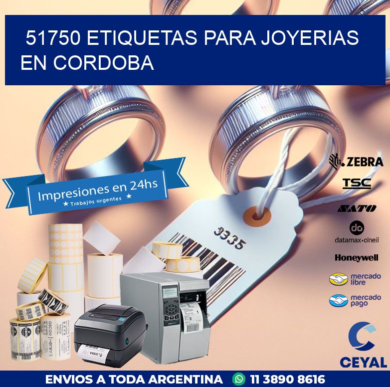 51750 ETIQUETAS PARA JOYERIAS EN CORDOBA