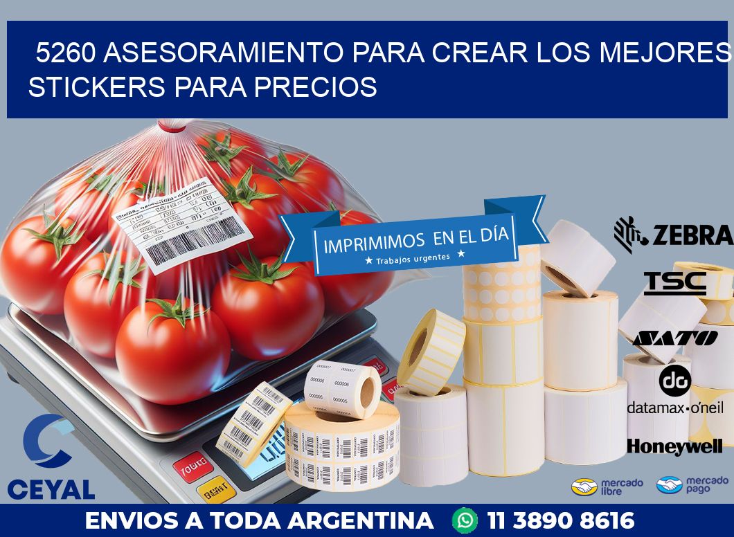 5260 ASESORAMIENTO PARA CREAR LOS MEJORES STICKERS PARA PRECIOS
