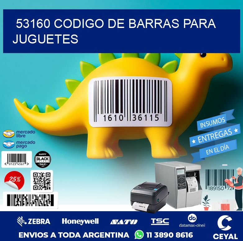 53160 CODIGO DE BARRAS PARA JUGUETES