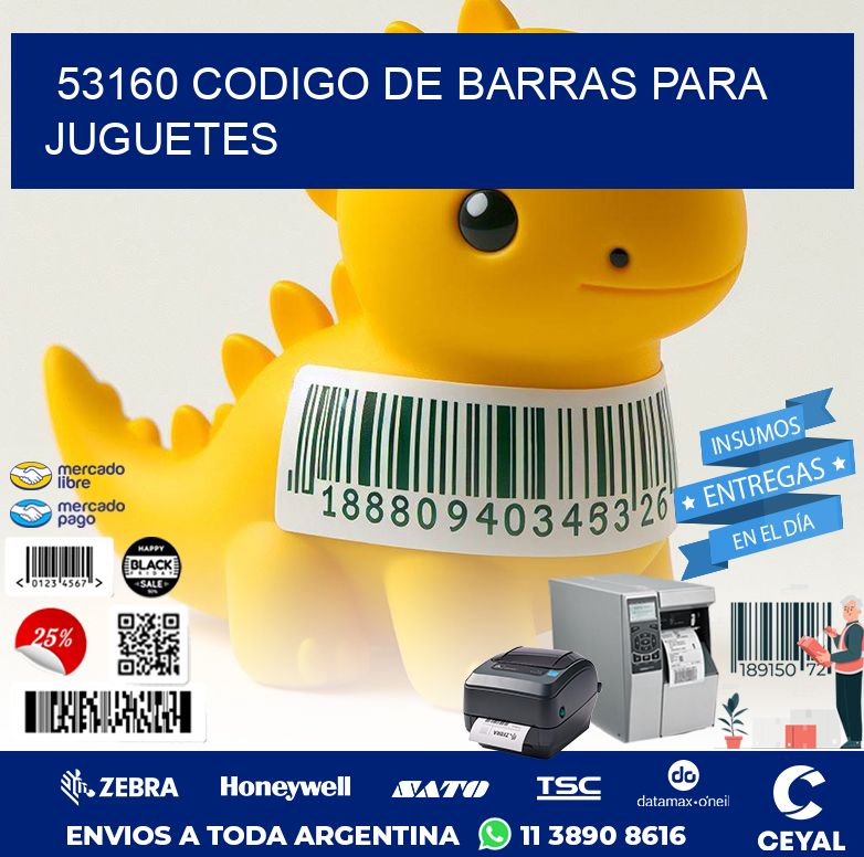 53160 CODIGO DE BARRAS PARA JUGUETES