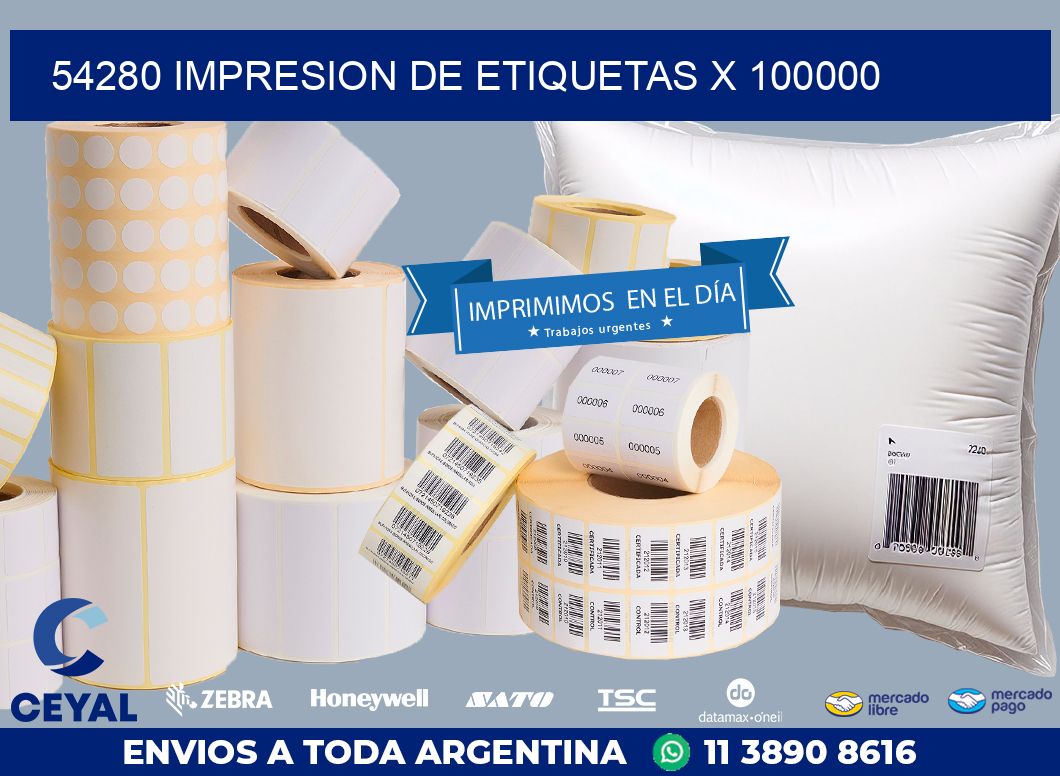 54280 IMPRESION DE ETIQUETAS X 100000
