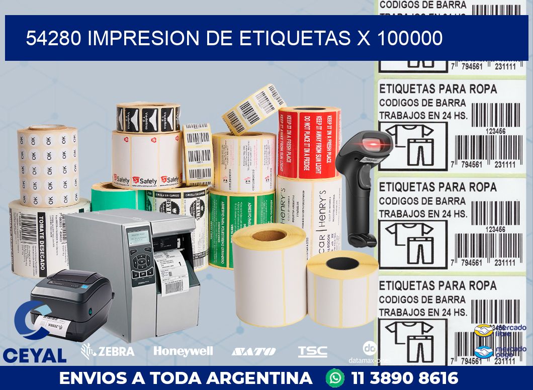 54280 IMPRESION DE ETIQUETAS X 100000
