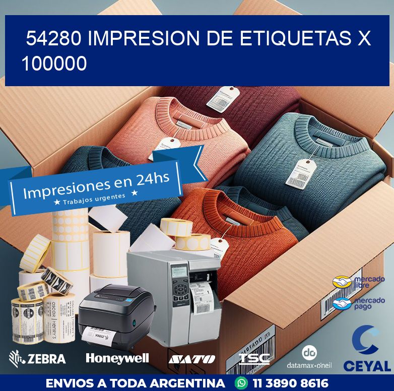 54280 IMPRESION DE ETIQUETAS X 100000