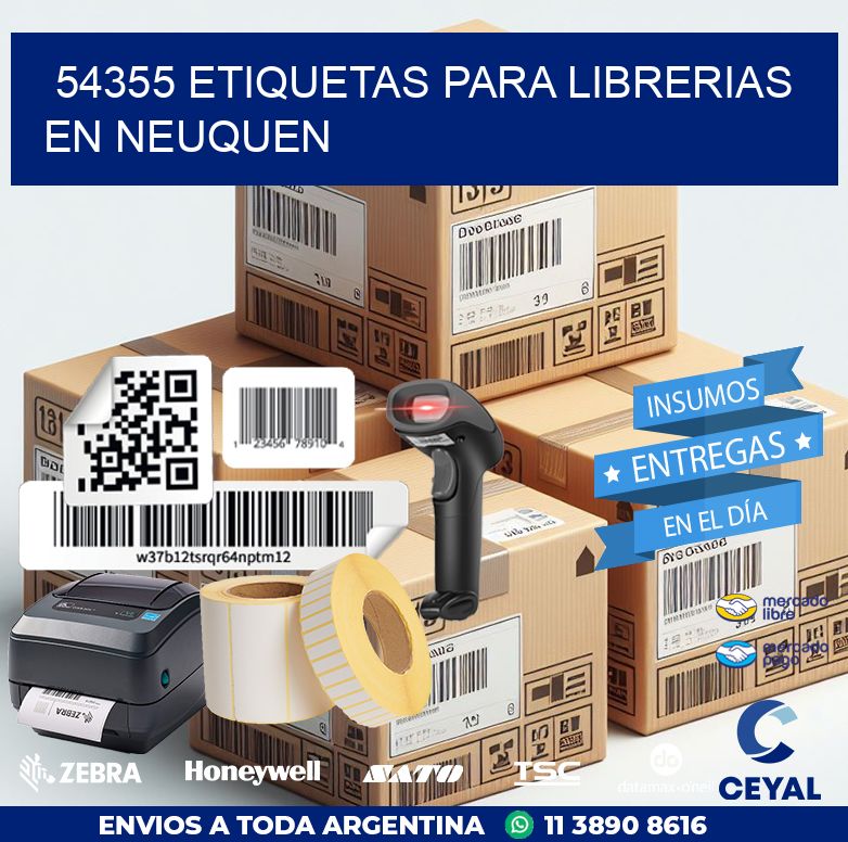 54355 ETIQUETAS PARA LIBRERIAS EN NEUQUEN