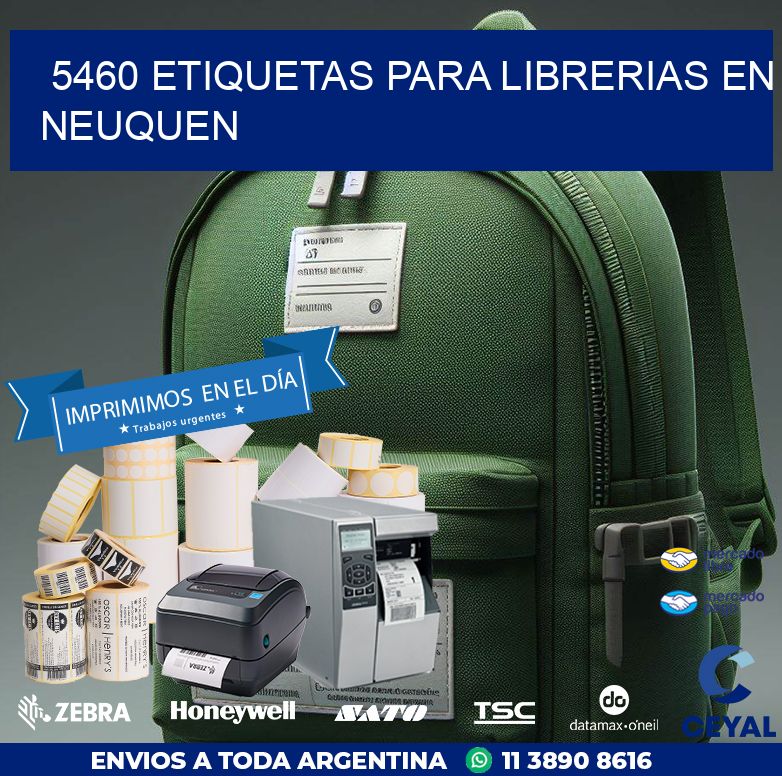 5460 ETIQUETAS PARA LIBRERIAS EN NEUQUEN