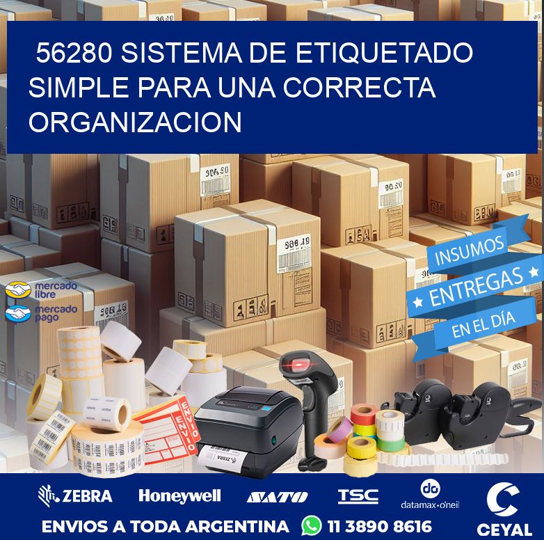 56280 SISTEMA DE ETIQUETADO SIMPLE PARA UNA CORRECTA ORGANIZACION