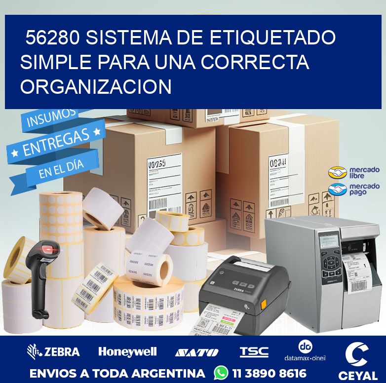 56280 SISTEMA DE ETIQUETADO SIMPLE PARA UNA CORRECTA ORGANIZACION