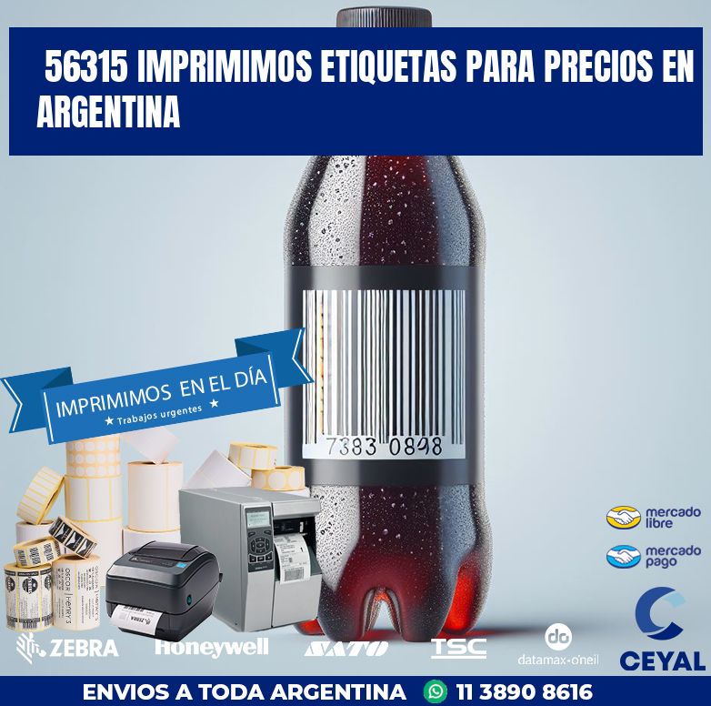56315 IMPRIMIMOS ETIQUETAS PARA PRECIOS EN ARGENTINA