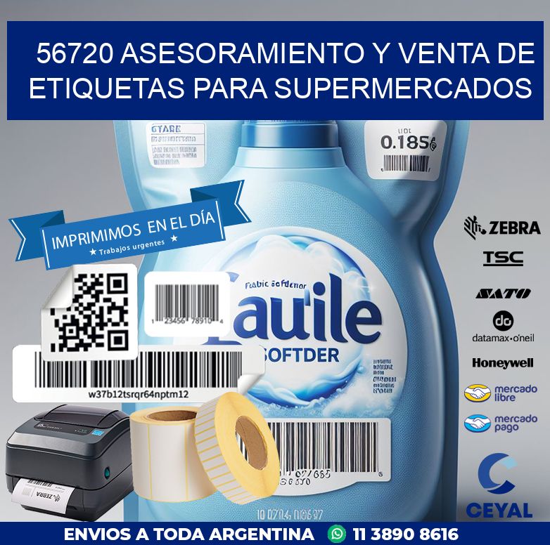 56720 ASESORAMIENTO Y VENTA DE ETIQUETAS PARA SUPERMERCADOS