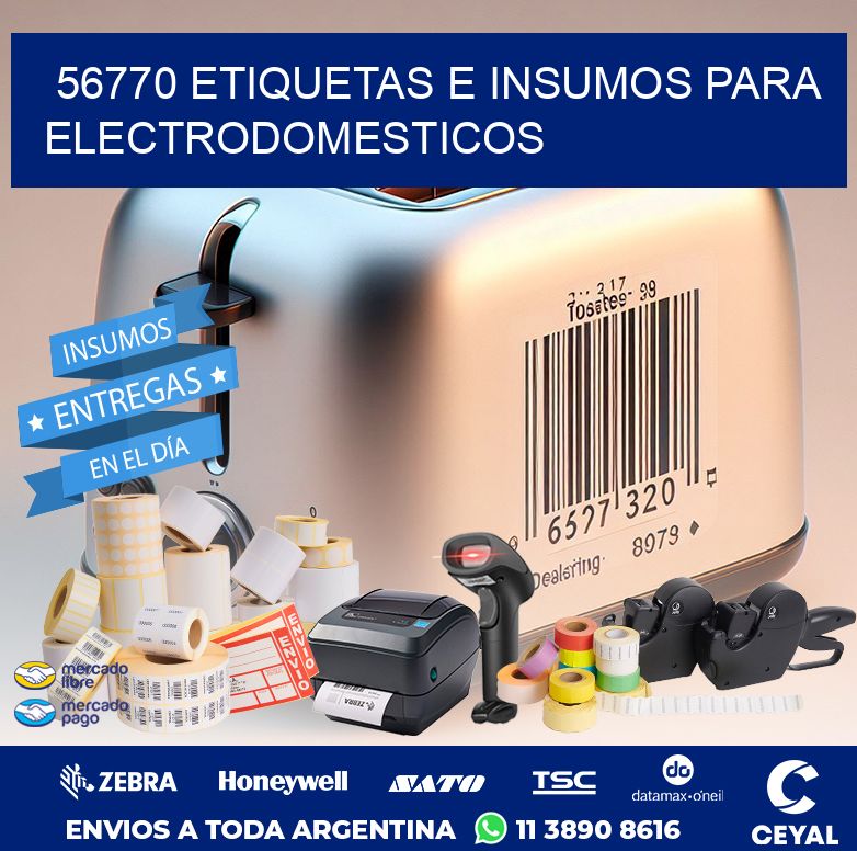 56770 ETIQUETAS E INSUMOS PARA ELECTRODOMESTICOS