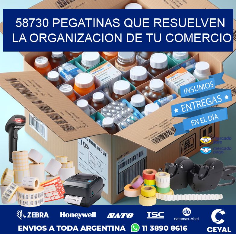 58730 PEGATINAS QUE RESUELVEN LA ORGANIZACION DE TU COMERCIO