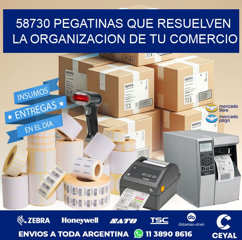 58730 PEGATINAS QUE RESUELVEN LA ORGANIZACION DE TU COMERCIO