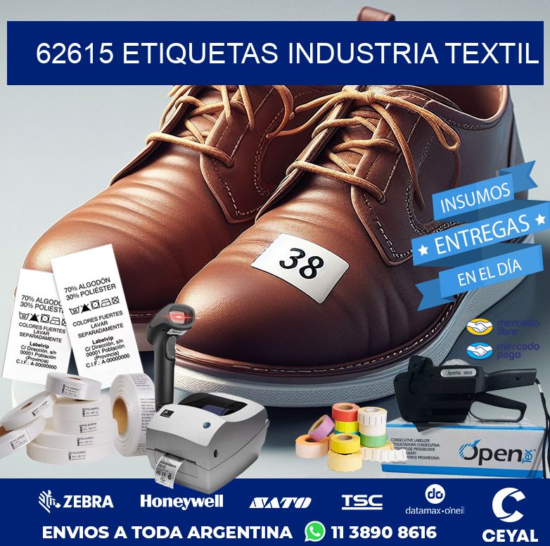 62615 ETIQUETAS INDUSTRIA TEXTIL
