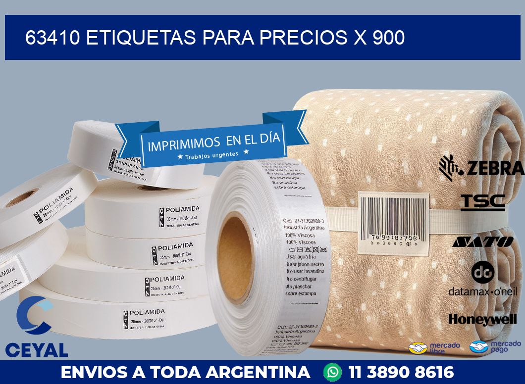 63410 ETIQUETAS PARA PRECIOS X 900