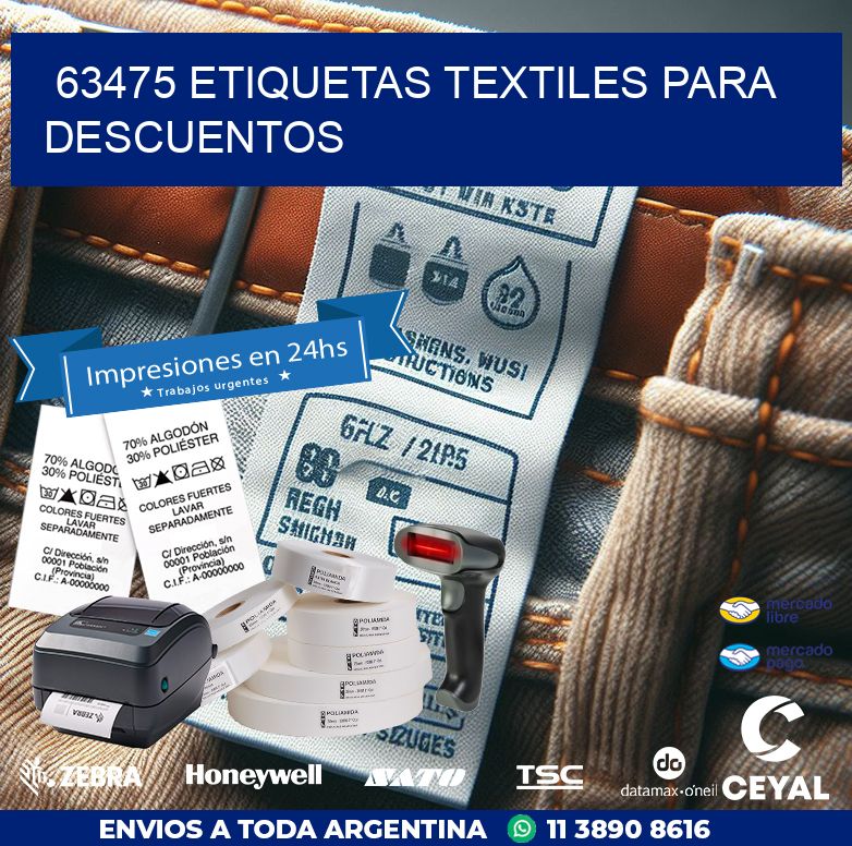 63475 ETIQUETAS TEXTILES PARA DESCUENTOS