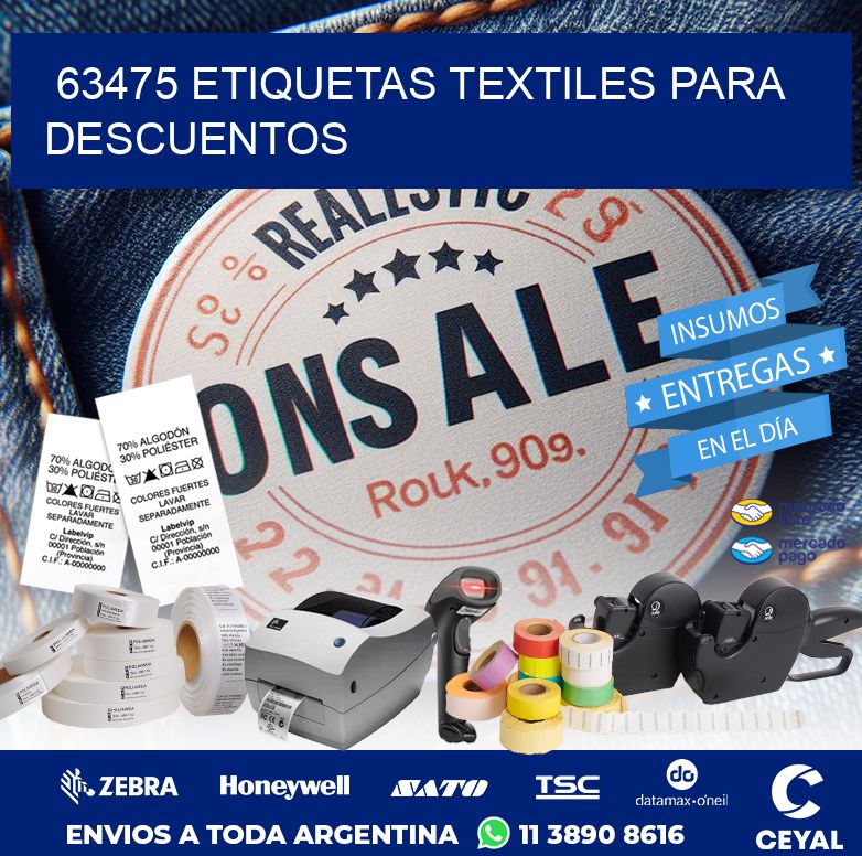 63475 ETIQUETAS TEXTILES PARA DESCUENTOS