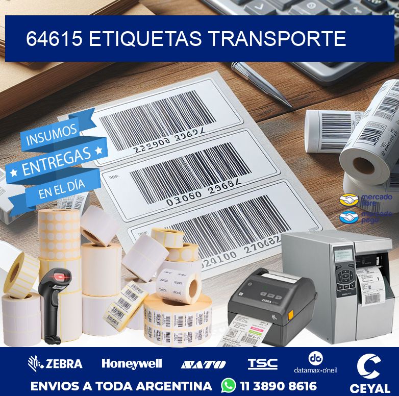 64615 ETIQUETAS TRANSPORTE