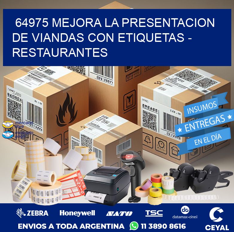 64975 MEJORA LA PRESENTACION DE VIANDAS CON ETIQUETAS - RESTAURANTES