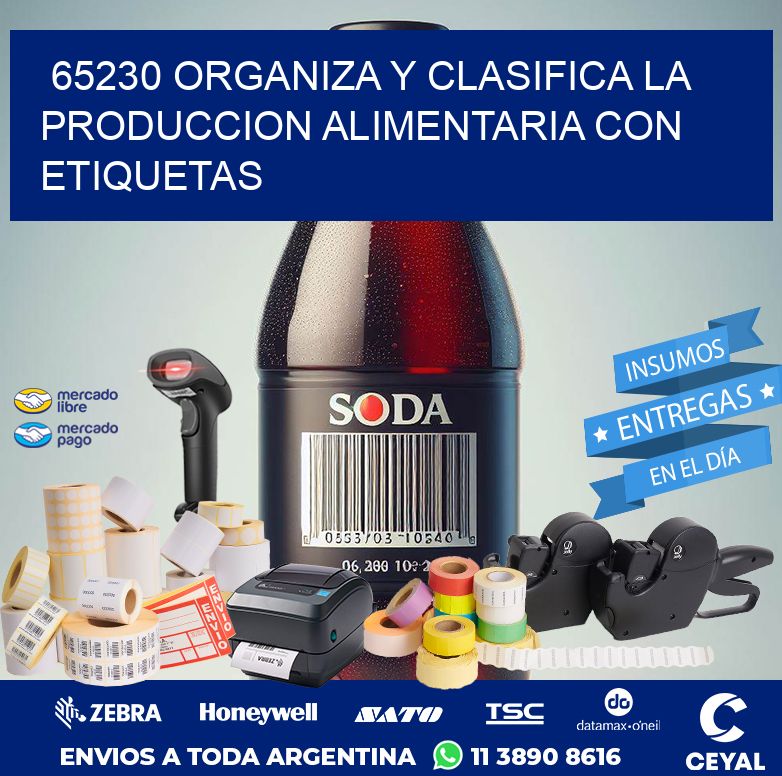 65230 ORGANIZA Y CLASIFICA LA PRODUCCION ALIMENTARIA CON ETIQUETAS