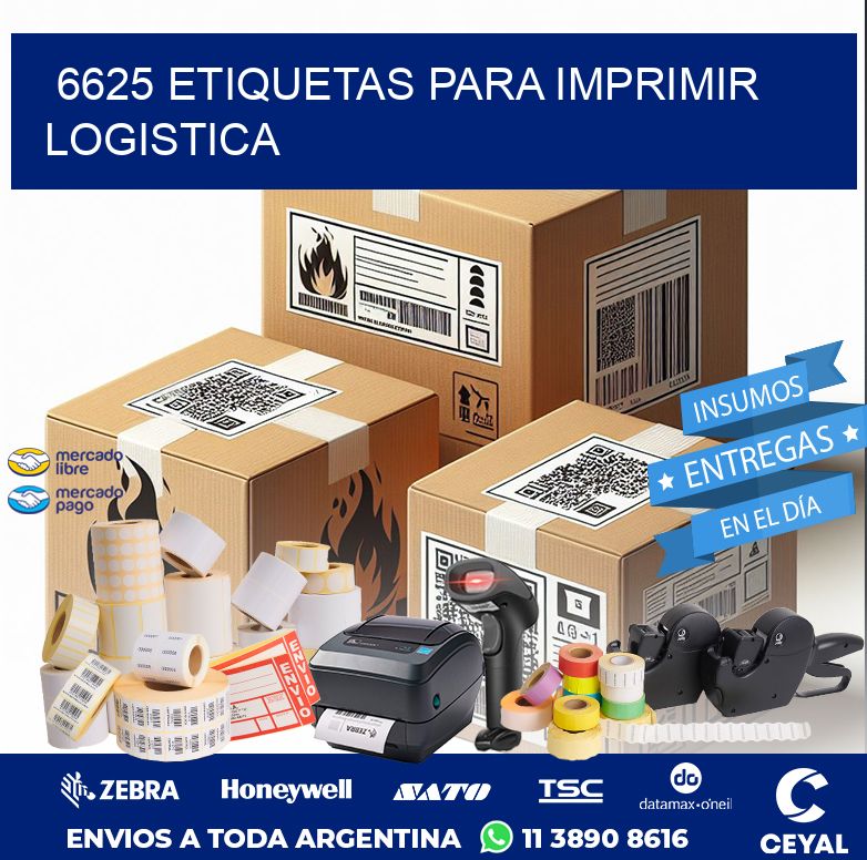 6625 ETIQUETAS PARA IMPRIMIR LOGISTICA