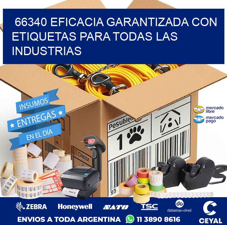 66340 EFICACIA GARANTIZADA CON ETIQUETAS PARA TODAS LAS INDUSTRIAS