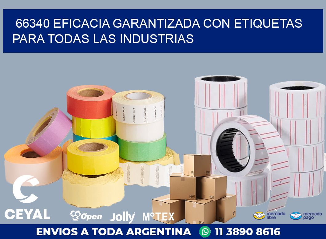 66340 EFICACIA GARANTIZADA CON ETIQUETAS PARA TODAS LAS INDUSTRIAS