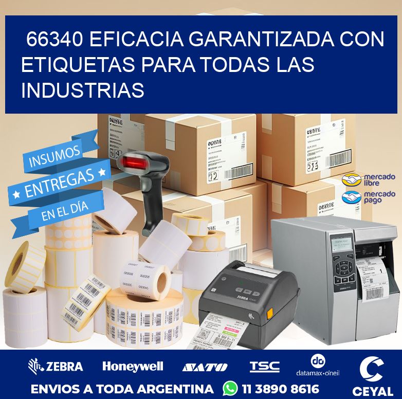 66340 EFICACIA GARANTIZADA CON ETIQUETAS PARA TODAS LAS INDUSTRIAS