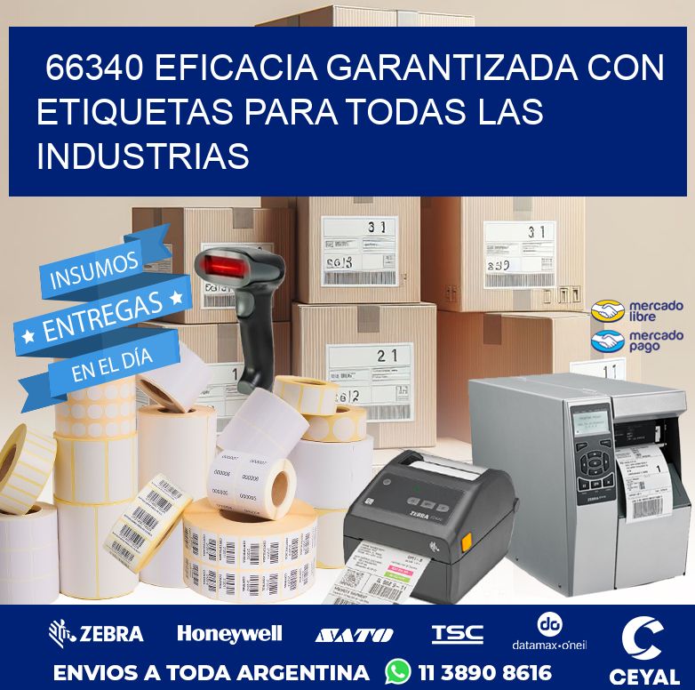 66340 EFICACIA GARANTIZADA CON ETIQUETAS PARA TODAS LAS INDUSTRIAS
