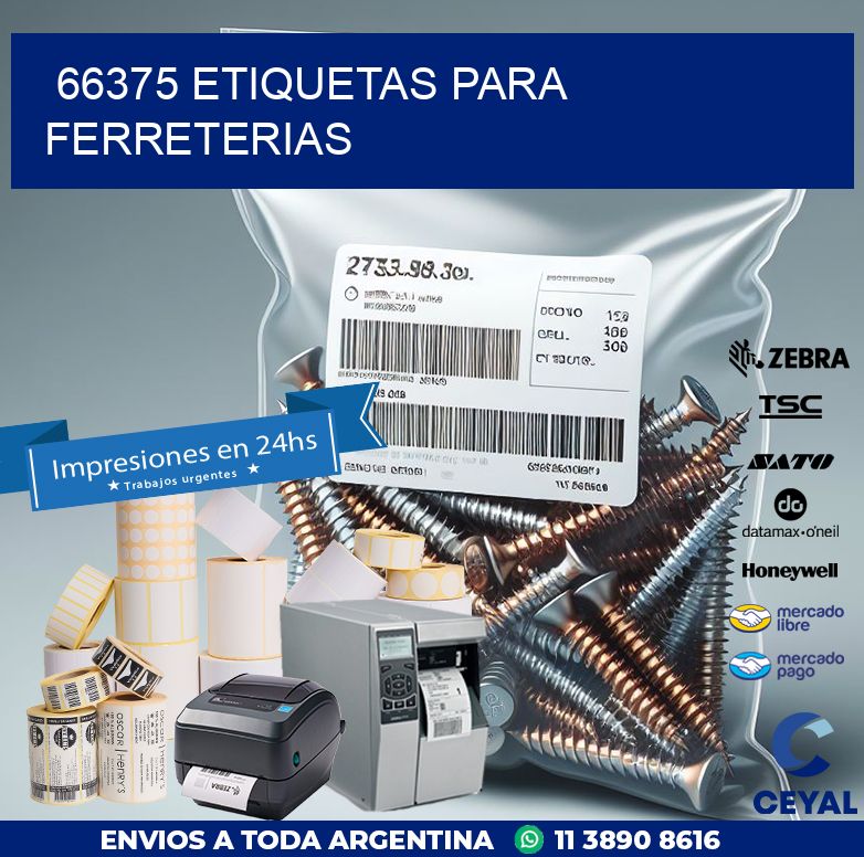 66375 ETIQUETAS PARA FERRETERIAS