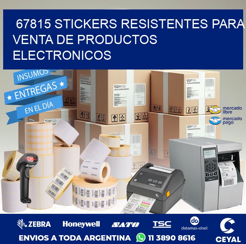67815 STICKERS RESISTENTES PARA VENTA DE PRODUCTOS ELECTRONICOS