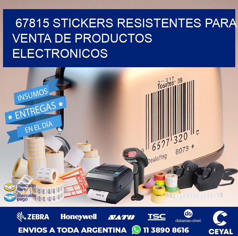 67815 STICKERS RESISTENTES PARA VENTA DE PRODUCTOS ELECTRONICOS