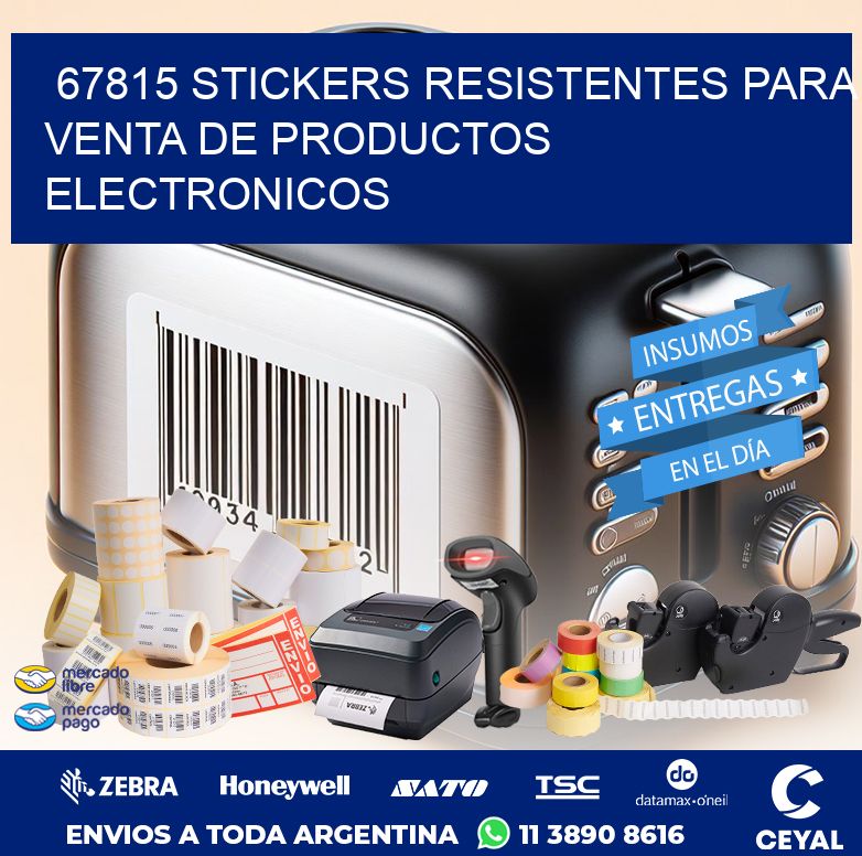 67815 STICKERS RESISTENTES PARA VENTA DE PRODUCTOS ELECTRONICOS
