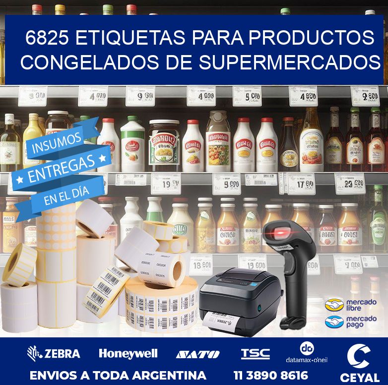 6825 ETIQUETAS PARA PRODUCTOS CONGELADOS DE SUPERMERCADOS