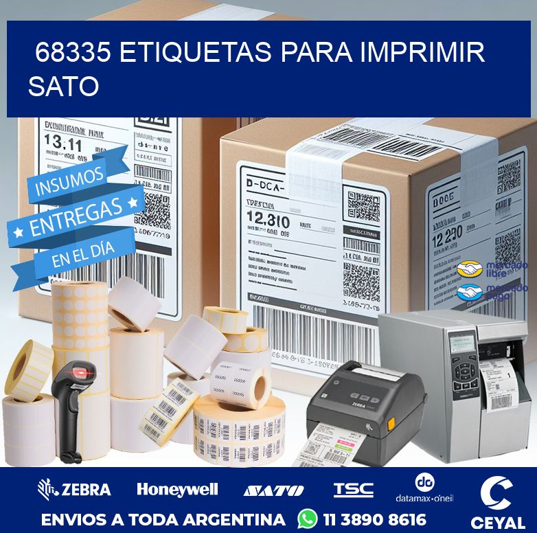 68335 ETIQUETAS PARA IMPRIMIR SATO