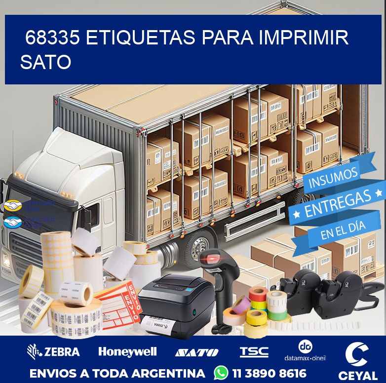 68335 ETIQUETAS PARA IMPRIMIR SATO