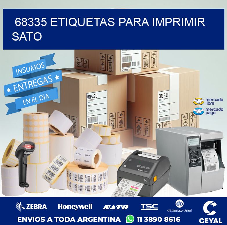 68335 ETIQUETAS PARA IMPRIMIR SATO