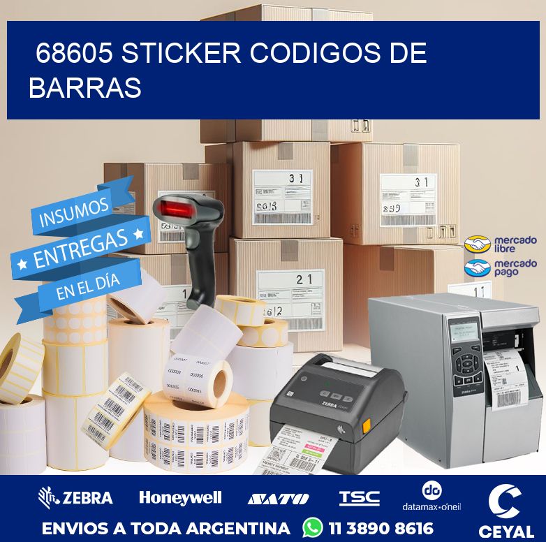 68605 STICKER CODIGOS DE BARRAS