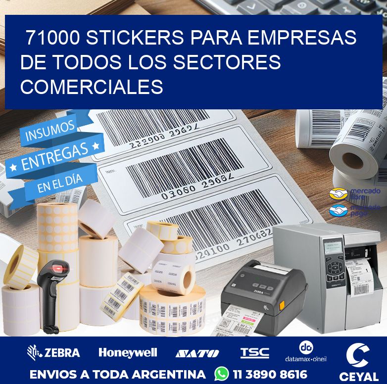 71000 STICKERS PARA EMPRESAS DE TODOS LOS SECTORES COMERCIALES