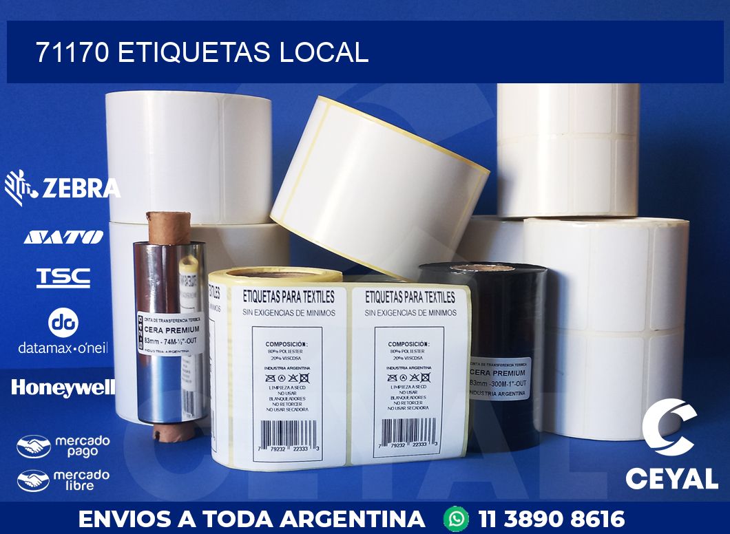 71170 ETIQUETAS LOCAL