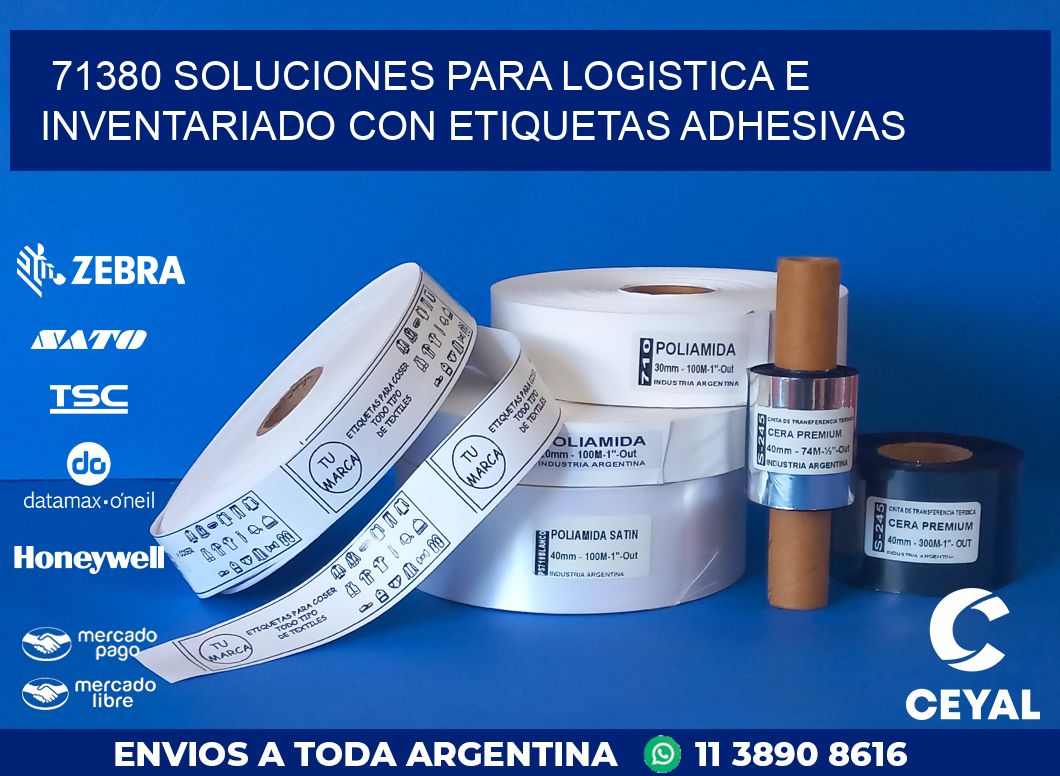71380 SOLUCIONES PARA LOGISTICA E INVENTARIADO CON ETIQUETAS ADHESIVAS