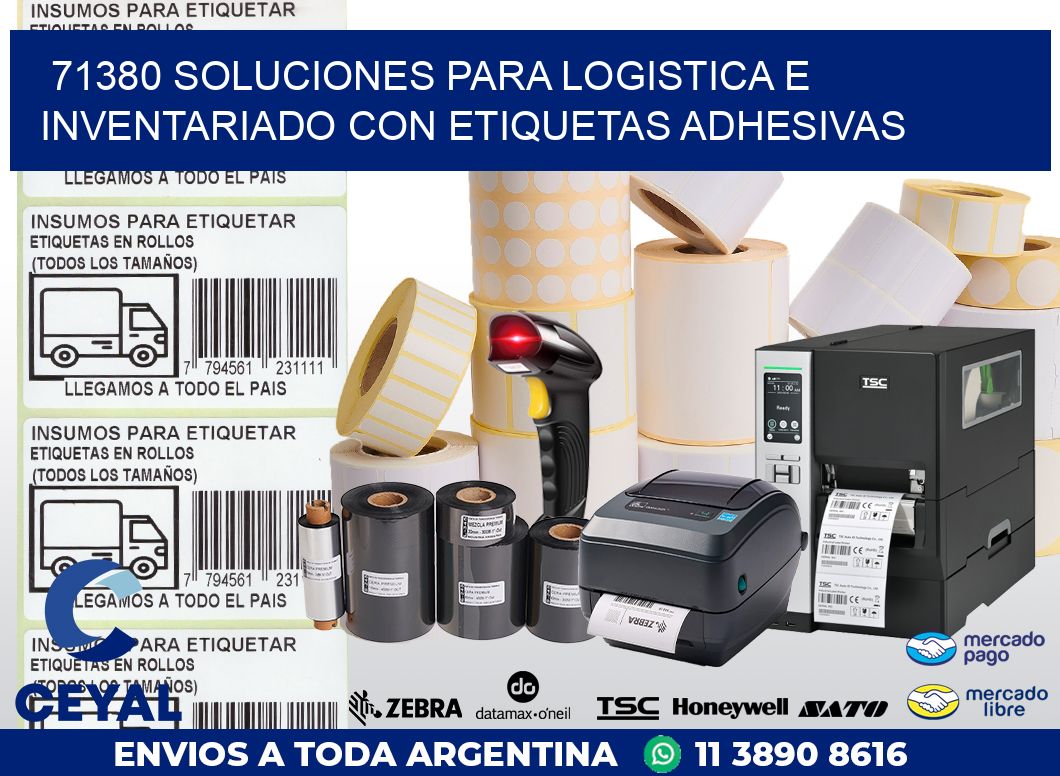 71380 SOLUCIONES PARA LOGISTICA E INVENTARIADO CON ETIQUETAS ADHESIVAS
