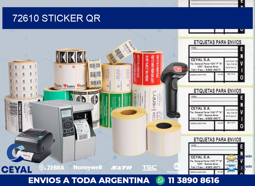 72610 STICKER QR
