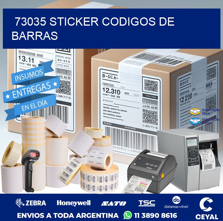 73035 STICKER CODIGOS DE BARRAS