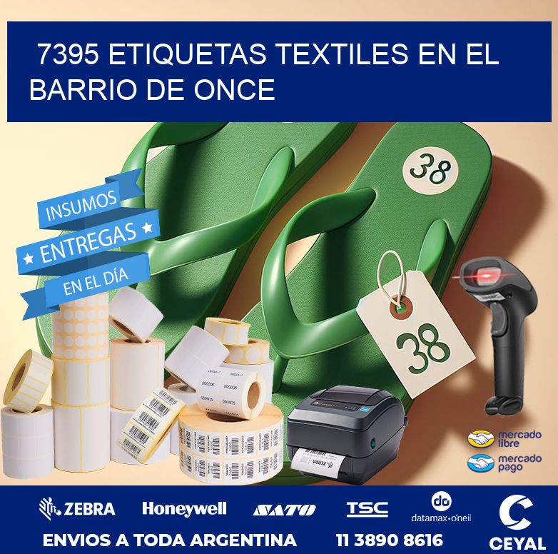 7395 ETIQUETAS TEXTILES EN EL BARRIO DE ONCE