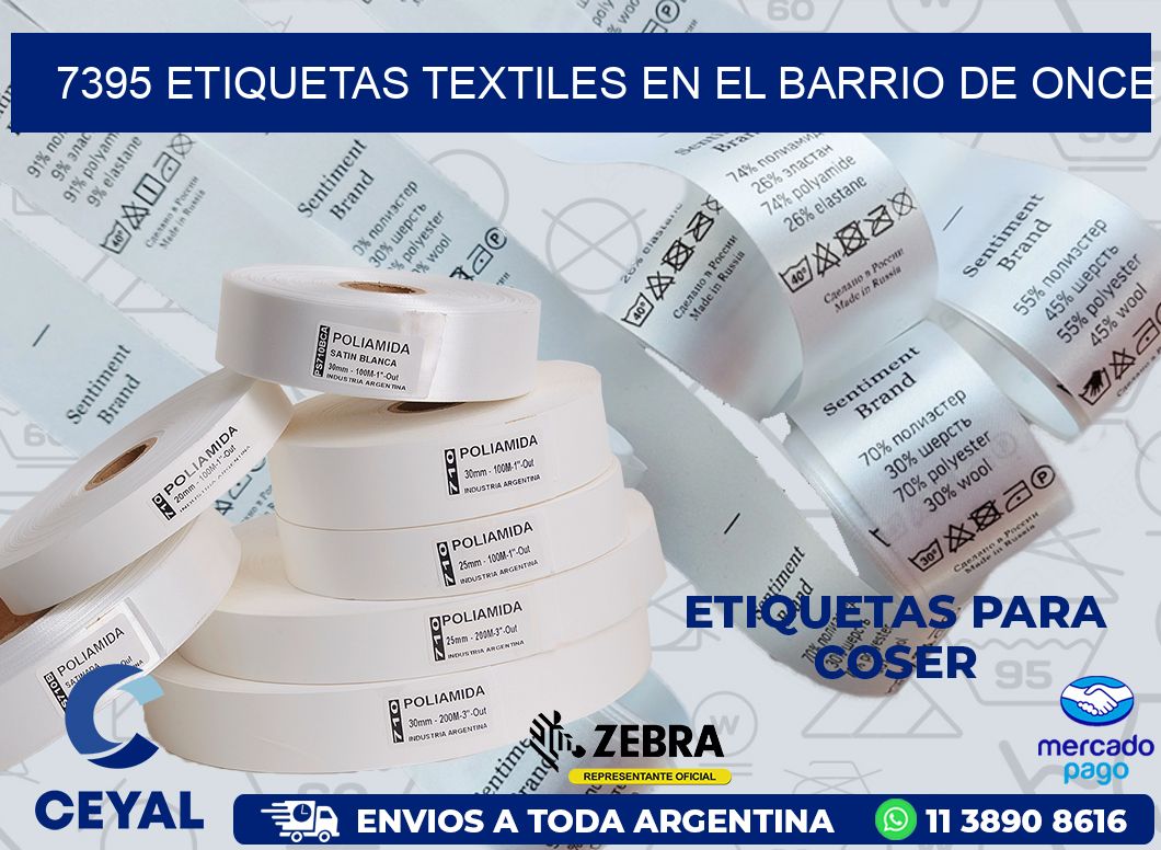 7395 ETIQUETAS TEXTILES EN EL BARRIO DE ONCE